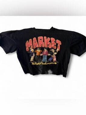 Market Black The Beatles Yellow Submarine Graphic Tee No Size Tag Fits XL